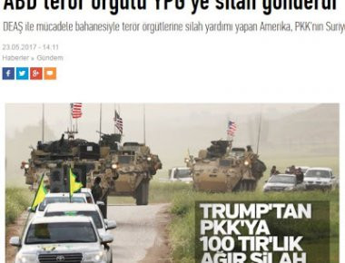 «Οι Αμερικανοί στέλνουν οπλική βοήθεια στους Κούρδους της Συρίας παραβιάζοντας τη συμφωνία του ΝΑΤΟ»